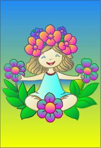Flower Fairy of the Garden from Spring Blossoms: A Fun Seasons Coloring Book for Kids Ages 3–8, colored by a ColoringBits reader