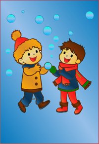Snowball Fight from Winter Wonders: A Cozy Winter Coloring Book for Kids Ages 3–7, colored by a ColoringBits reader