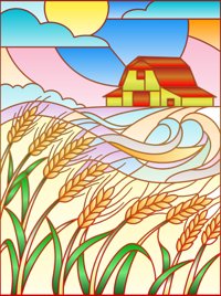 Nature in Stained Glass Easy Coloring Book from Nature in Stained Glass Easy Coloring Book, colored by a ColoringBits reader