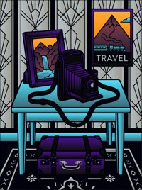 Memories from Cozy Vintage Spaces Coloring Book, colored by a ColoringBits reader