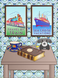 Time from Cozy Vintage Spaces Coloring Book, colored by a ColoringBits reader