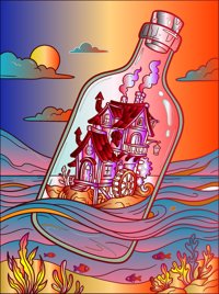 The Magic Street of Traveling Houses: Coloring Book from The Magic Street of Traveling Houses: Coloring Book, colored by a ColoringBits reader